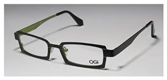 Ogi 4018 Black and Green Full-rim Rectangular Eyeglasses