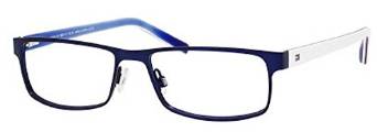 Matte Blue and Black 1127 Eyeglasses by Tommy Hilfiger