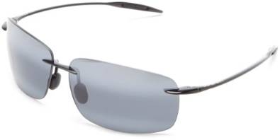 Maui Jim Polarized Aviator Glossy Black Sunglasses