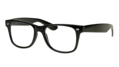 Nerd Style Black Framed Glasses