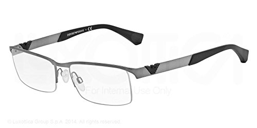 Emporio Armani Matte Gunmetal Eyeglasses