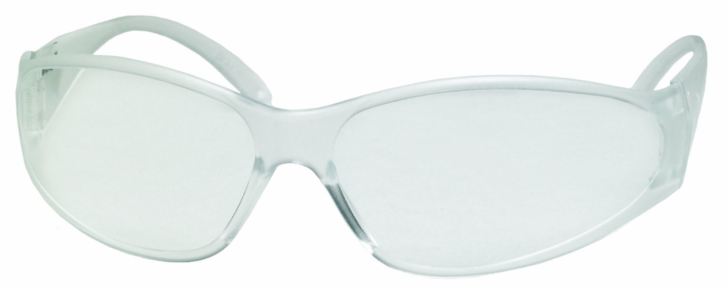 Economy Boas Safety Glasses, Clear Frame with Clear Lens