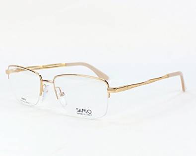 Elegant Safilo Elasta 7033 Gold Ash Eyeglasses