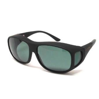 Cocoons Fitover Black and Grey Polarized Sunglasses