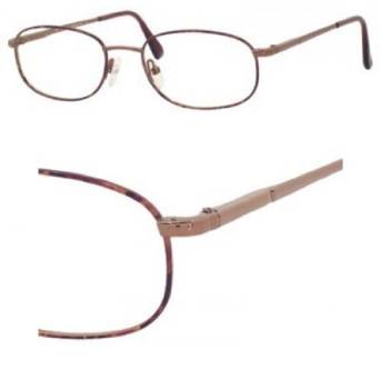 Safilo Havana Copper Eyeglasses