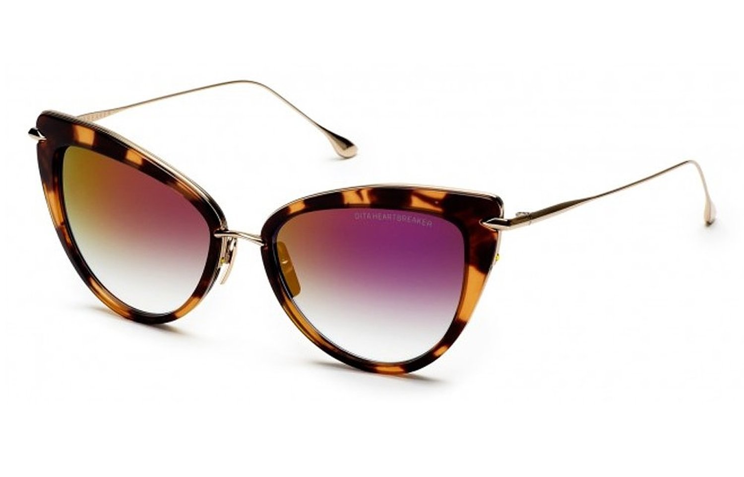 Dita Heartbreaker 18k Titanium Plated Cateye