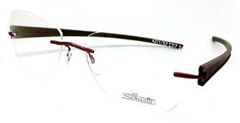 Unisex Titan Rays Hot Pink and Bronze Rimless Eyeglasses