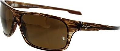Maui Jim Striped Rootbeer Island Time Sunglasses