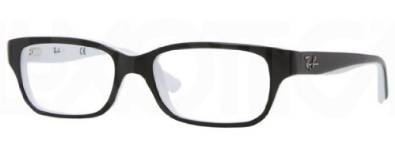 Junior Black on White Eyeglasses