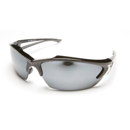 Edge Khor Safety Glasses with Mirror Black and Silver