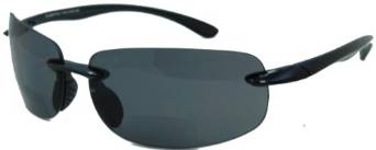In Style Eyes Lovin Maui Wrap Polarized Nearly Invisible Line Bifocal Sunglasses