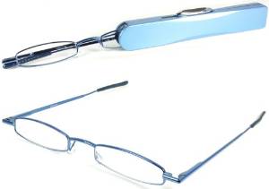 I-Mag Mini Spring Hinged Reading Glasses with Hard Protective Case