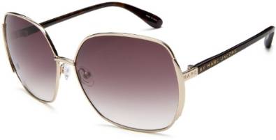 Gold Sunglasses with Gradient Gray Lenses