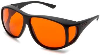 Cocoons Low Vision Black and Orange Polarized Sunglasses