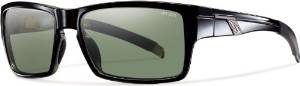 Black Smith Outlier Sunglasses with Polaraized Gray-Green Lenses
