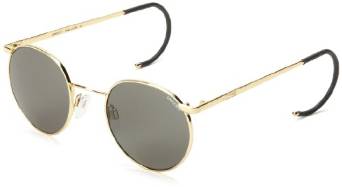 Randolph P3 Round 23K Gold Plated Sunglasses