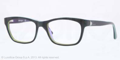 Vogue Top Petroleum Green and Violet Eyeglasses