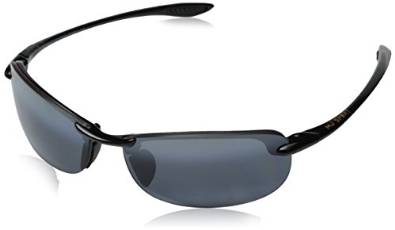 Makaha Maui Jim Glorious Gloss Black and Grey Sunglasses