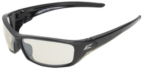 Edge Reclus Safety Glasses, Black with Clear Anti Reflective Lens