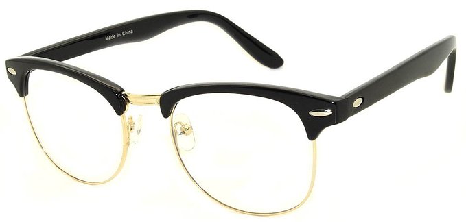 Retro Classic Wayfarer Metal Glasses