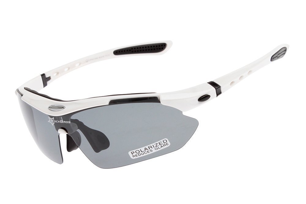RockBros White Anti-glare Sunglasses