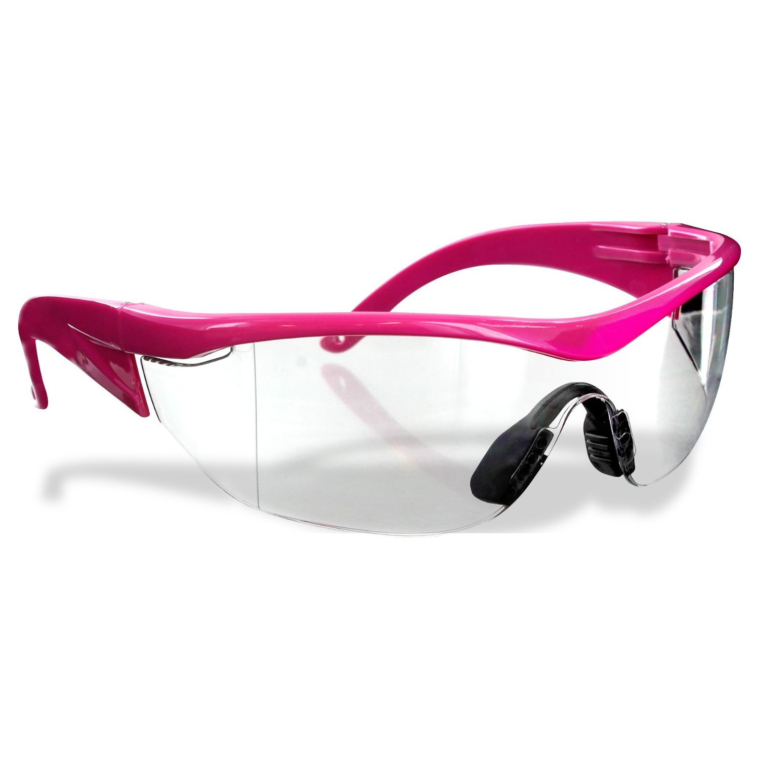 Safety Girl SC-282 Polycarbonate Navigator Safety Glasses, Clear Lens, Pink Frame