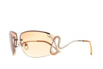 Jimmy Crystal Serpent Gold Sunglasses