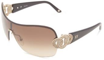 Escada Satin Gold Shield Sunglasses