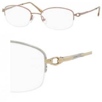 Glamorous Silver and Gold Eyeglasses by Safilo