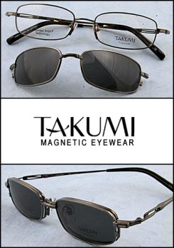 Takumi Prescription Eyewear with Magnetic Sunclip