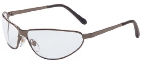 Uvex Tomcat Safety Eyewear with Gunmetal Frame and Clear Hardcoat Lens