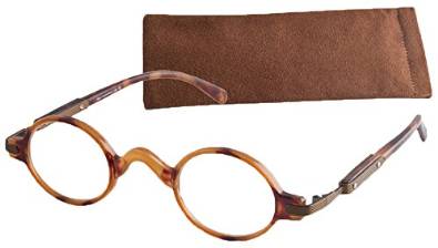 ICU Updated Unisex V Bridge Reading Glasses with Case