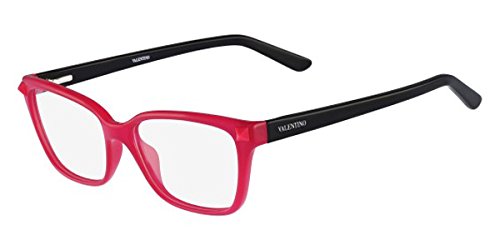 Valentino Fushia Black Eyeglasses