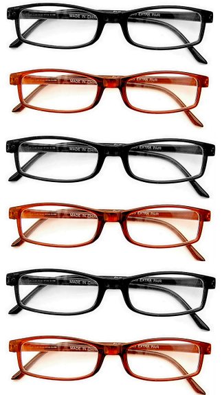 Great Value! Six pair of reading glasses for a great price!