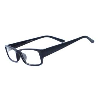 Vintage Style Designer Frame Spring Temple Clear Lens Eyeglasses with black frame
