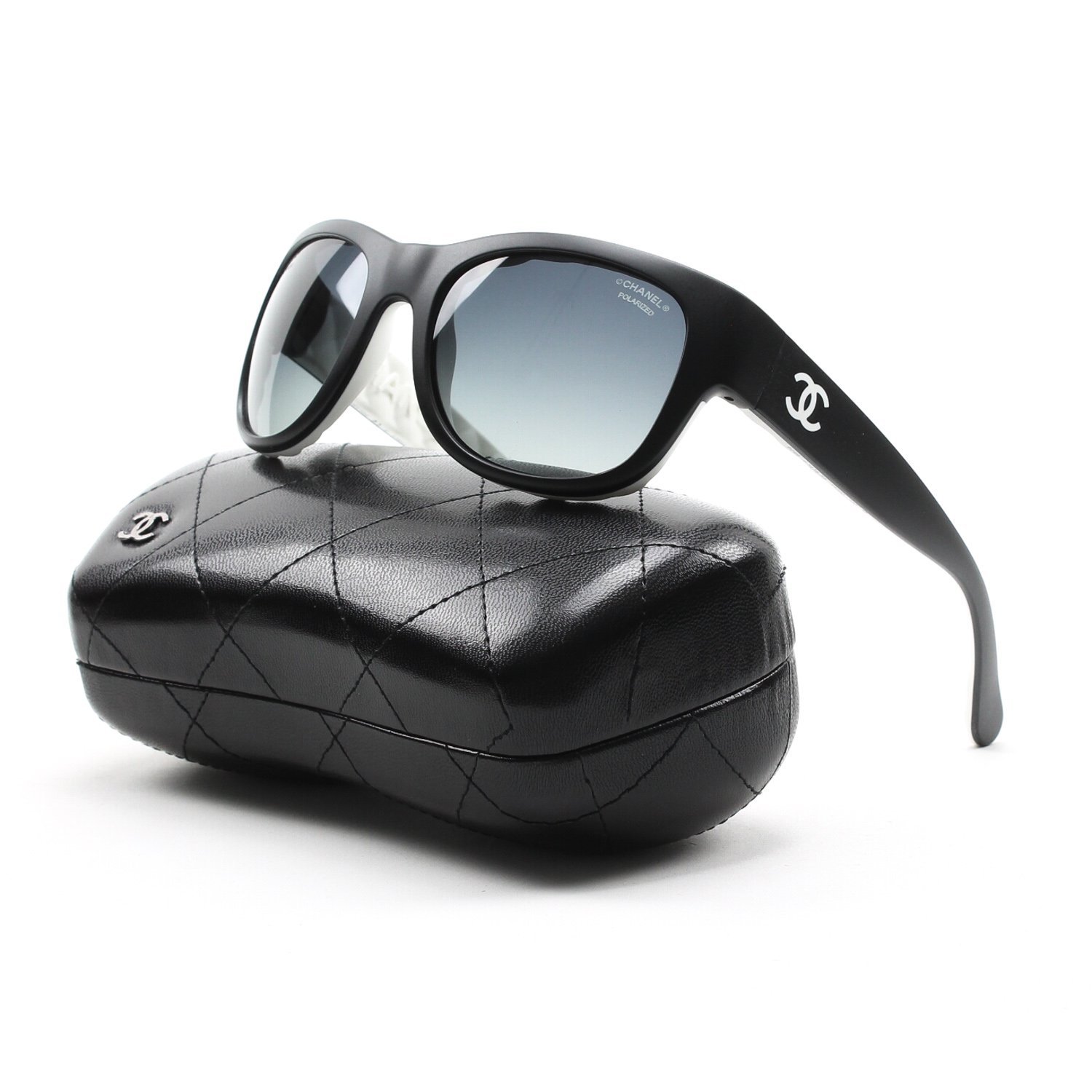 Chanel Womens 6049 Black Sunglasses