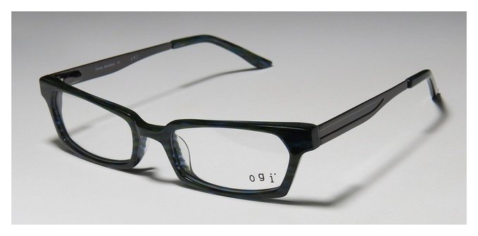 Ogi 7131 Green Teal and Grey Full Rim Eyeglasses