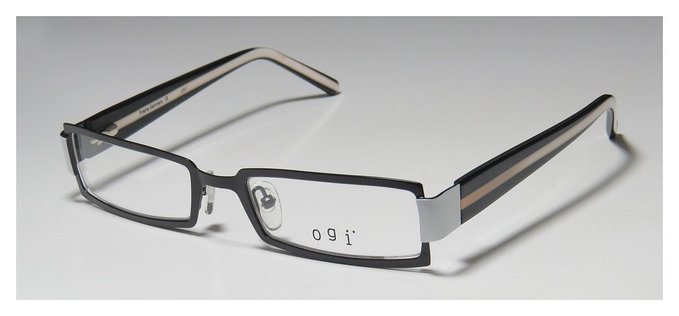 Ogi 9033 Black White and Rose Full Rim Specs