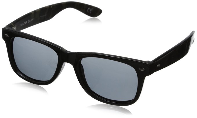 Foster Grant Cape Aviator Black Sunglasses
