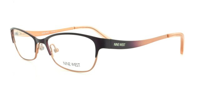 Nine West 511 Eggplant Rose Eyeglasses