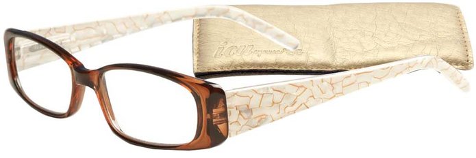 Fancy Temples Women's Reading Glasses with Soft Case By ICU