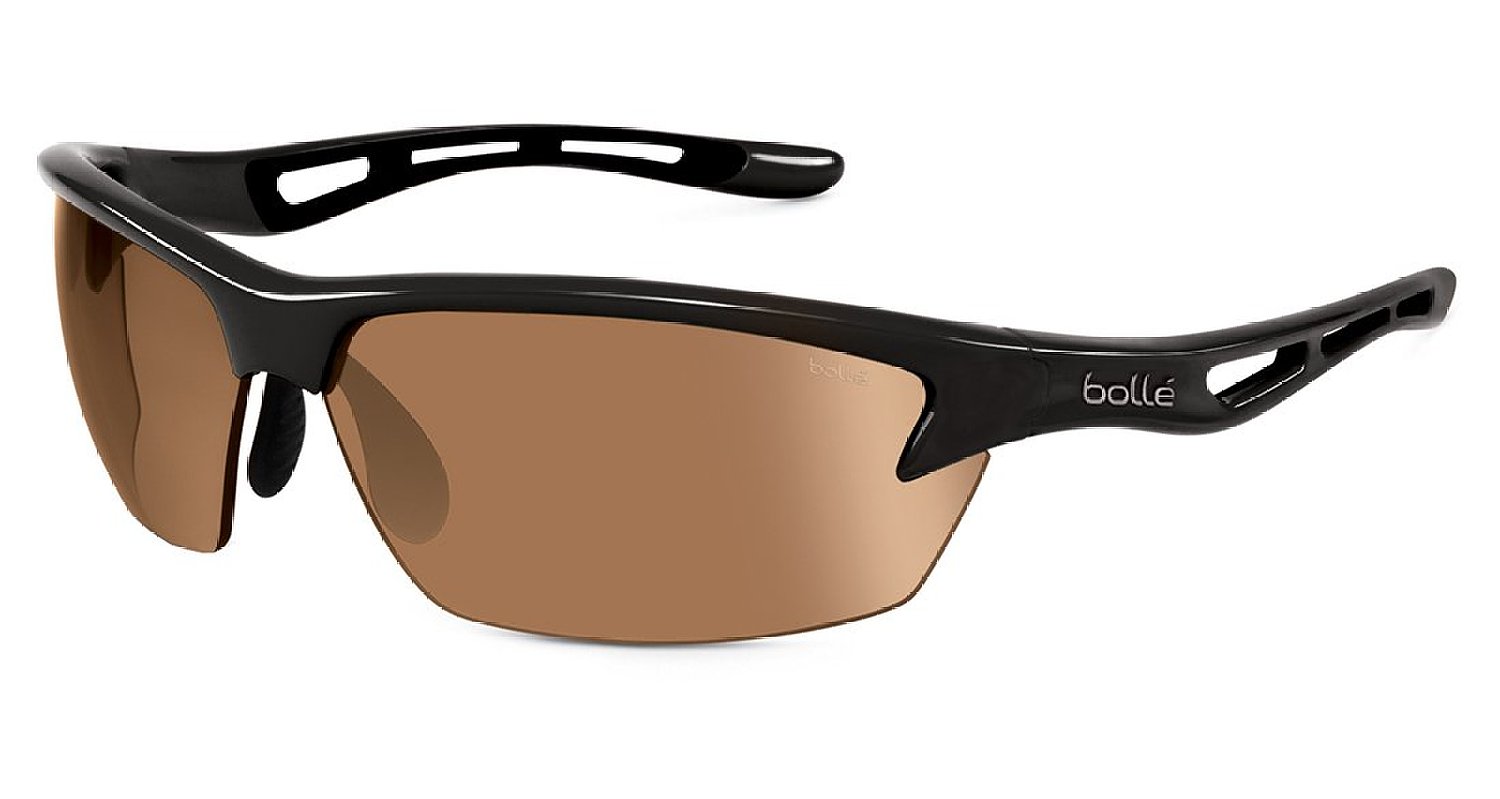Bolle Bolt Adult Competitor Series golf sunglasses with a shiny black finish