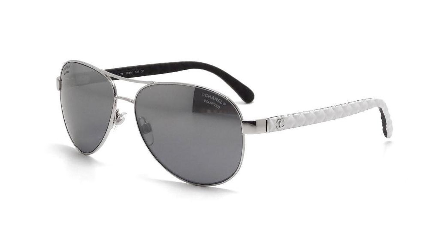 Chanel Womens 4204Q C101Z7 Gray Aviator Sunglasses