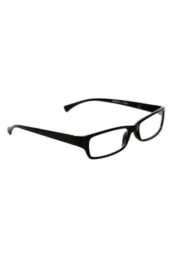 Hot Topic Black Rectangle Clear Lens Reading Glasses