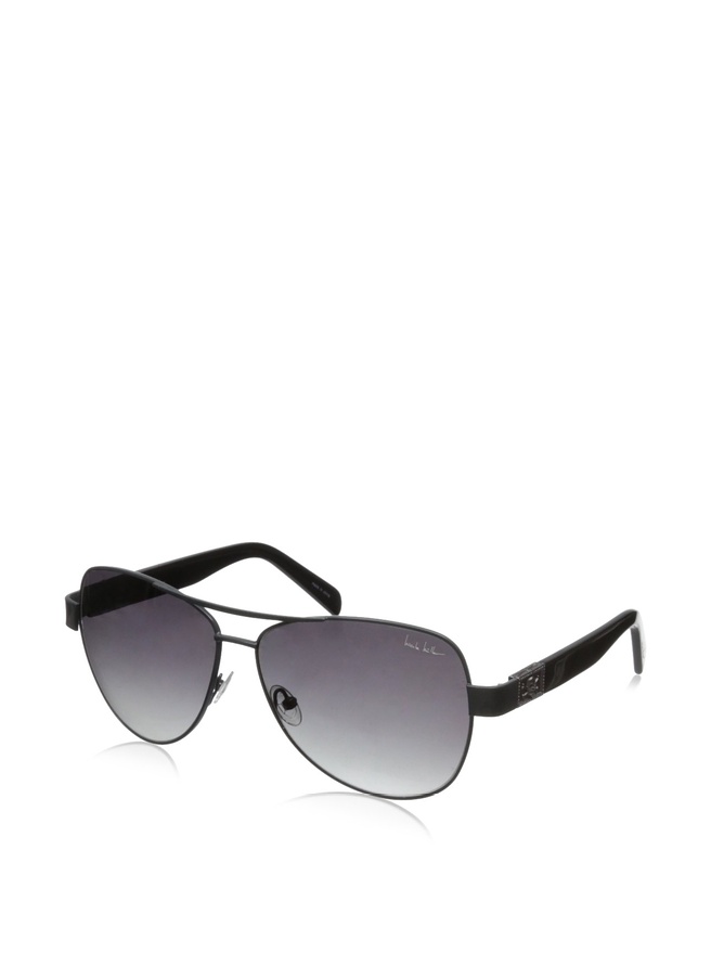 Nicole Miller Stone C01 Khaki and Black Metal Aviator Sunglasses