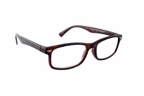 Calabria Buddy Wayfarer low power Reading Glasses in Black or Tortoise