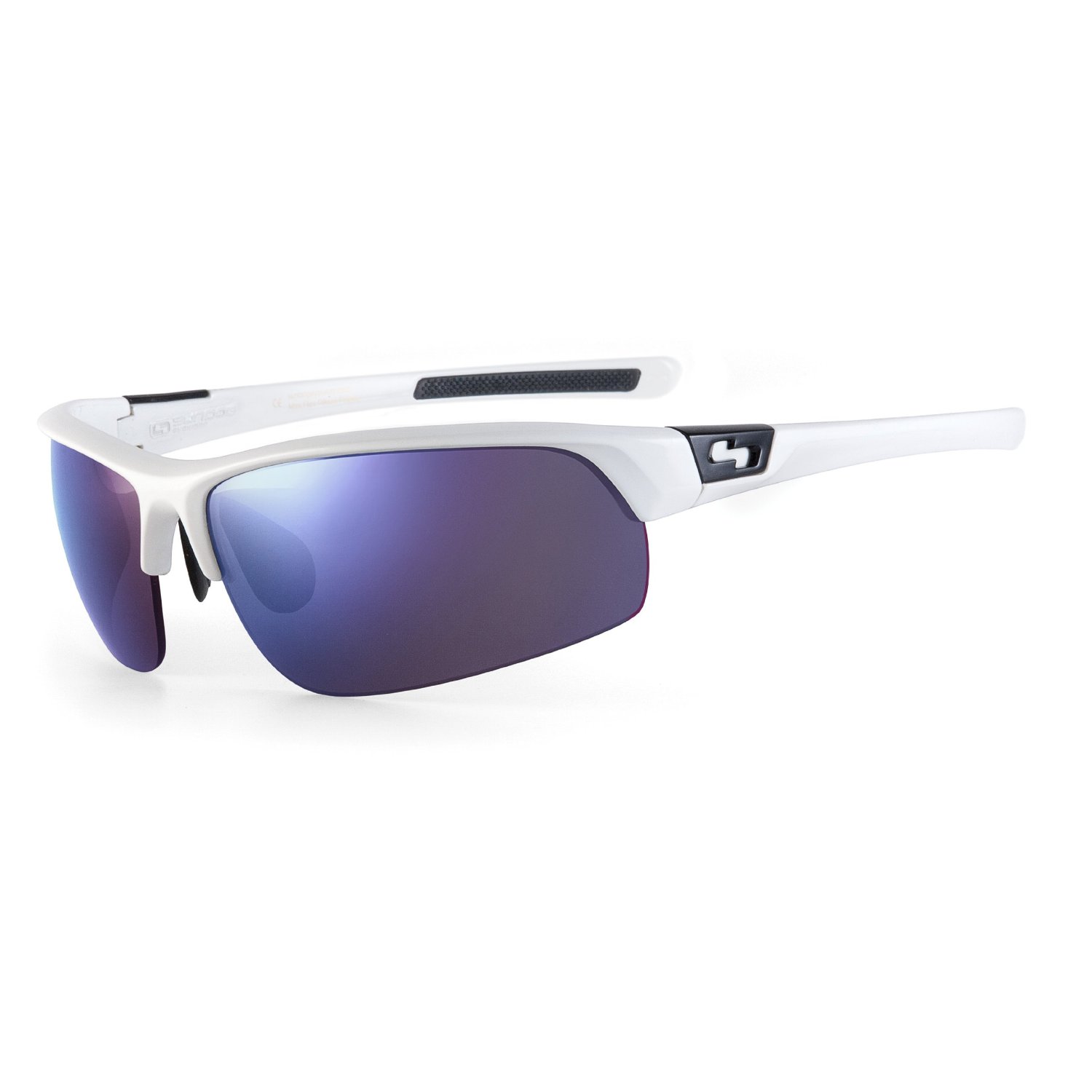 Sundog White Frames with Blue Lenses Mach Sunglasses