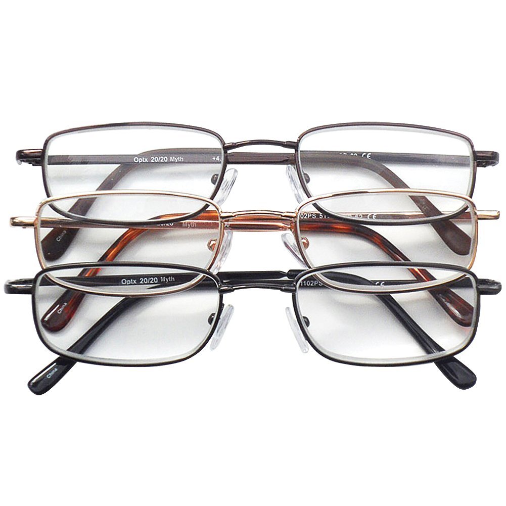 Metal Frame Readers in three colors