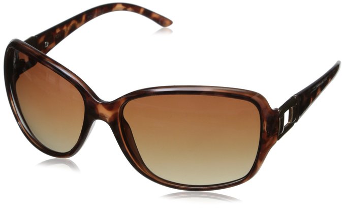 Foster Grant Womens Poppet Tortoise Sunglasses