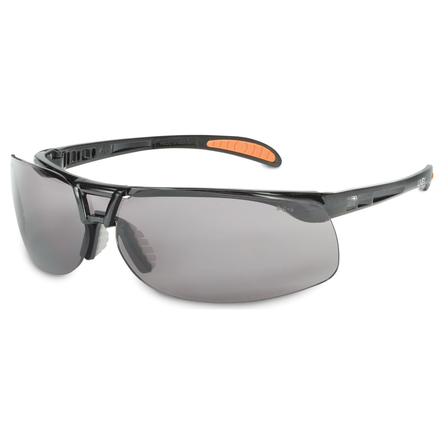 Uvex S4200 Protégé Safety Eyewear with a Cool Metallic Black Frame